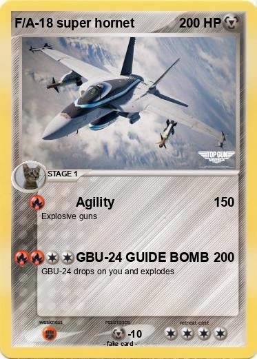 Pokemon F/A-18 super hornet