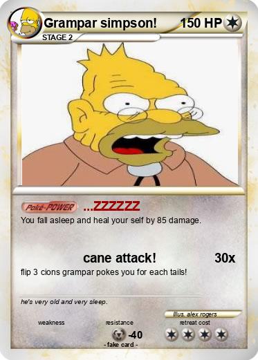 Pokemon Grampar simpson!