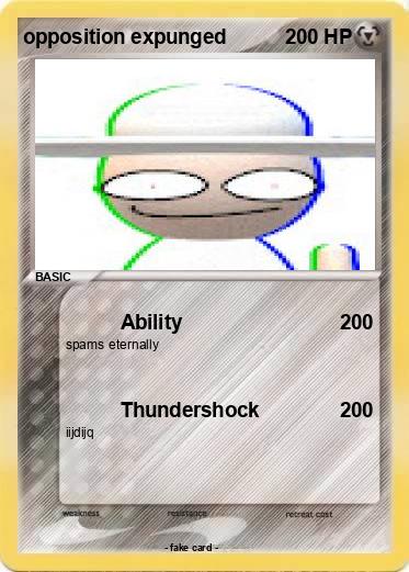 Pokemon opposition expunged