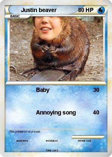 Pokemon Justin beaver