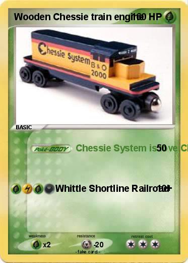 Pokemon Wooden Chessie train engine