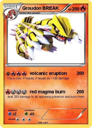 Pokemon Groudon BREAK