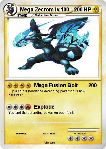 Pokemon Mega Zecrom lv.100