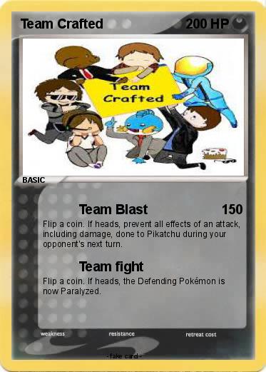 Pokemon Team Crafted