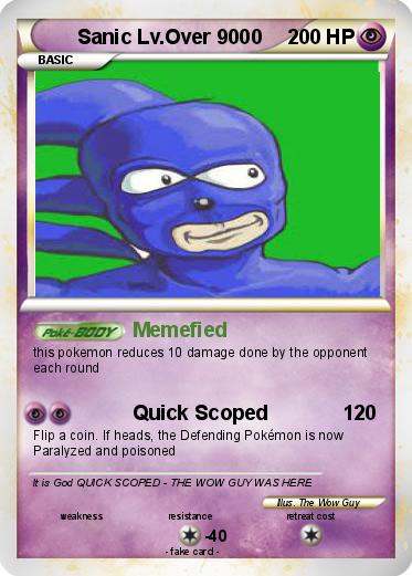 Pokemon Sanic Lv.Over 9000