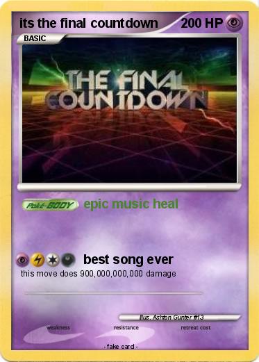 Pokemon its the final countdown