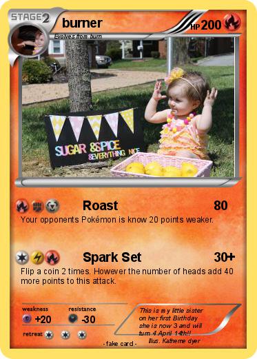 Pokemon burner
