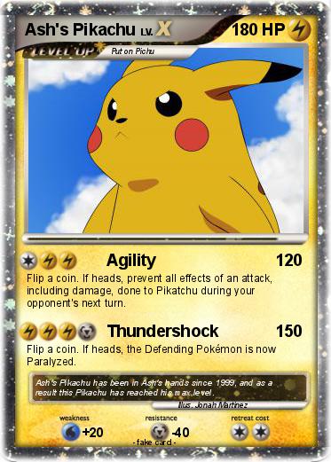 Pokemon Ash's Pikachu