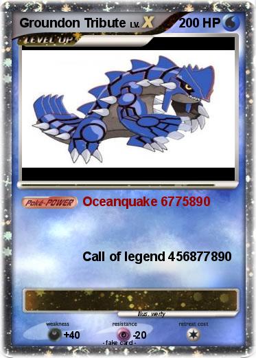 Pokemon Groundon Tribute