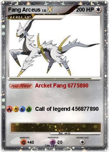 Pokemon Fang Arceus
