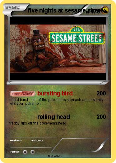 Pokemon five nights at sesame street