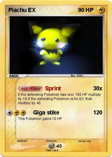 Pokemon Piachu EX