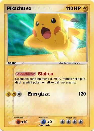 Pokemon Pikachu ex