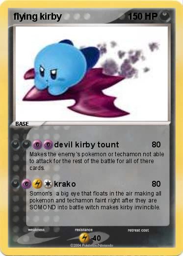 Pokemon flying kirby