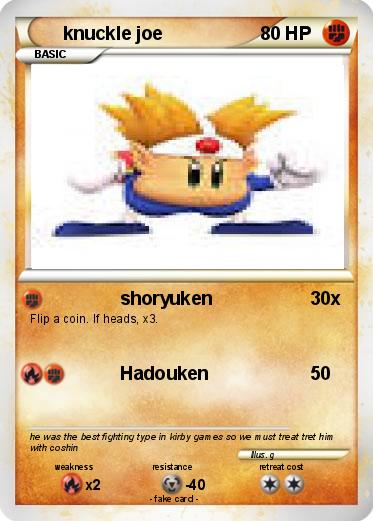 Pokemon knuckle joe