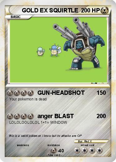 Pokemon GOLD EX SQUIRTLE