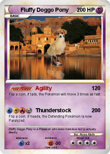 Pokemon Fluffy Doggo Pony