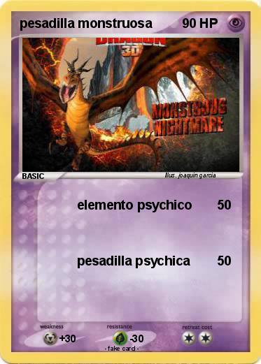 Pokemon pesadilla monstruosa