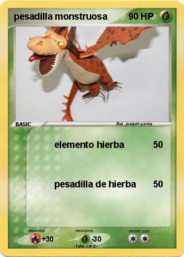 Pokemon pesadilla monstruosa
