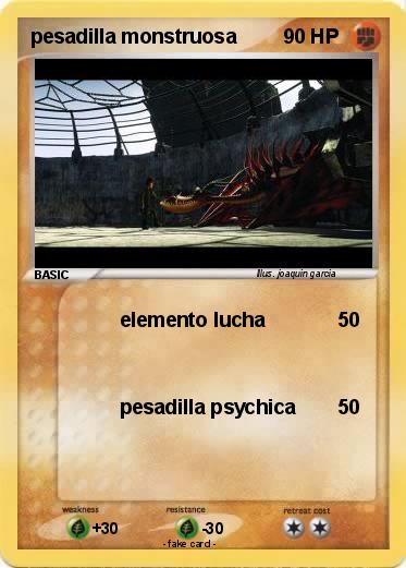 Pokemon pesadilla monstruosa