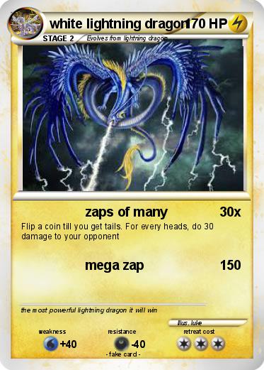 Pokemon white lightning dragon
