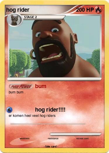 Pokemon hog rider
