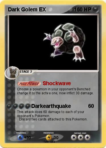 Pokemon Dark Golem EX
