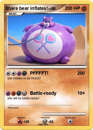 Pokemon Share bear inflates!