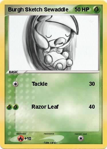 Pokemon Burgh Sketch Sewaddle