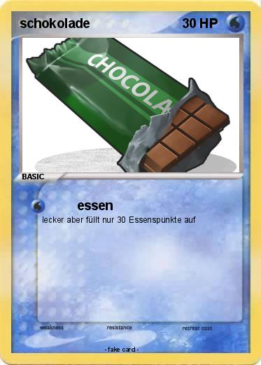 Pokemon schokolade