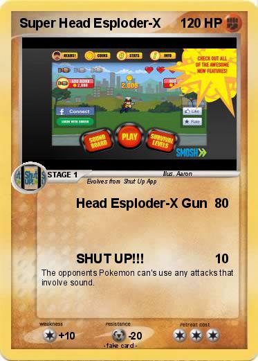 Pokemon Super Head Esploder-X