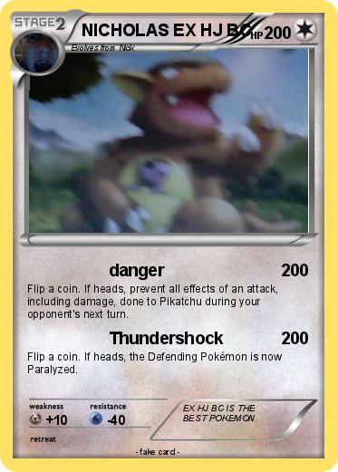Pokemon NICHOLAS EX HJ BC