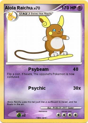 Pokemon Alola Raichu