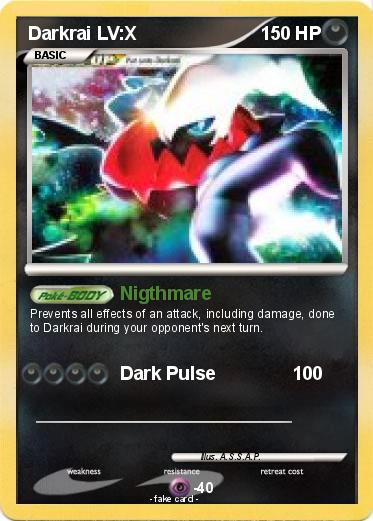 Pokemon Darkrai LV:X
