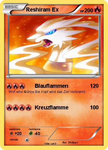Pokemon Reshiram Ex