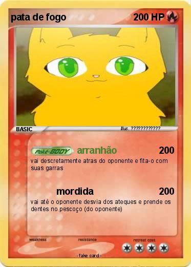 Pokemon pata de fogo