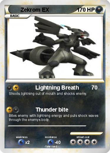 Pokemon Zekrom EX
