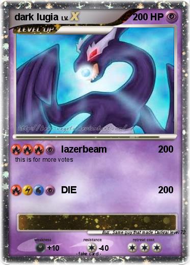 Pokemon dark lugia