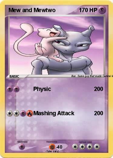 Pokemon Mew and Mewtwo