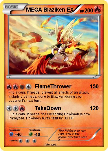 Pokemon MEGA Blaziken EX
