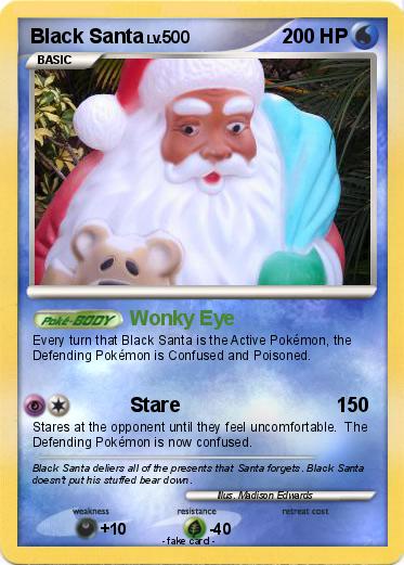 Pokemon Black Santa