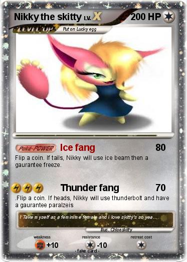Pokemon Nikky the skitty