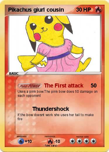 Pokemon Pikachus giurl cousin