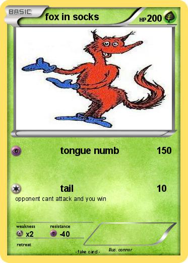 Pokemon fox in socks