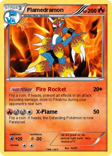 Pokemon Flamedramon