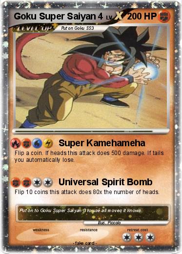 Pokemon Goku Super Saiyan 4