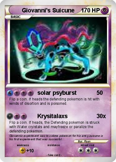 Pokemon Giovanni's Suicune