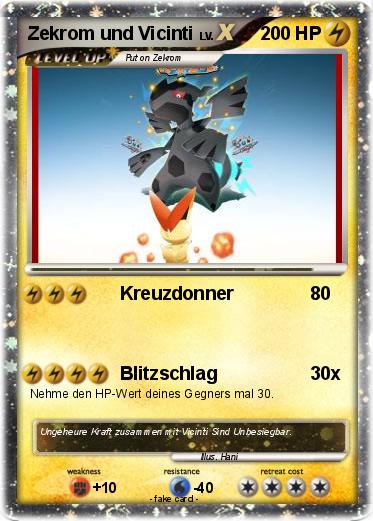 Pokemon Zekrom und Vicinti