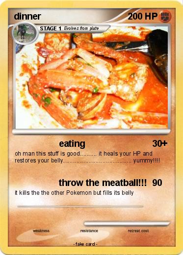 Pokemon dinner