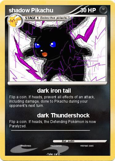 Pokemon shadow Pikachu